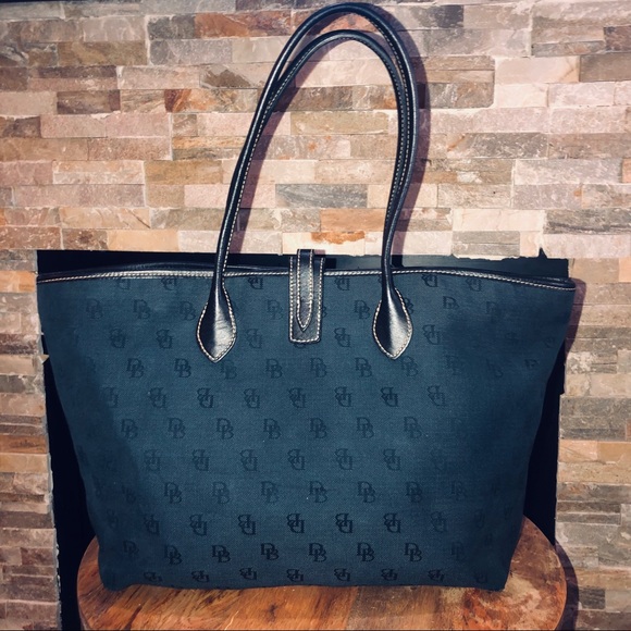 Dooney & Bourke Navy & Black Cindy Tote - Picture 5 of 8